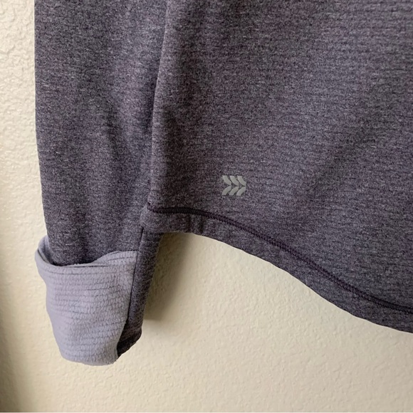 All In Motion Long Sleeve Fleece Zip-up workout top Size Medium - Picture 7 of 8
